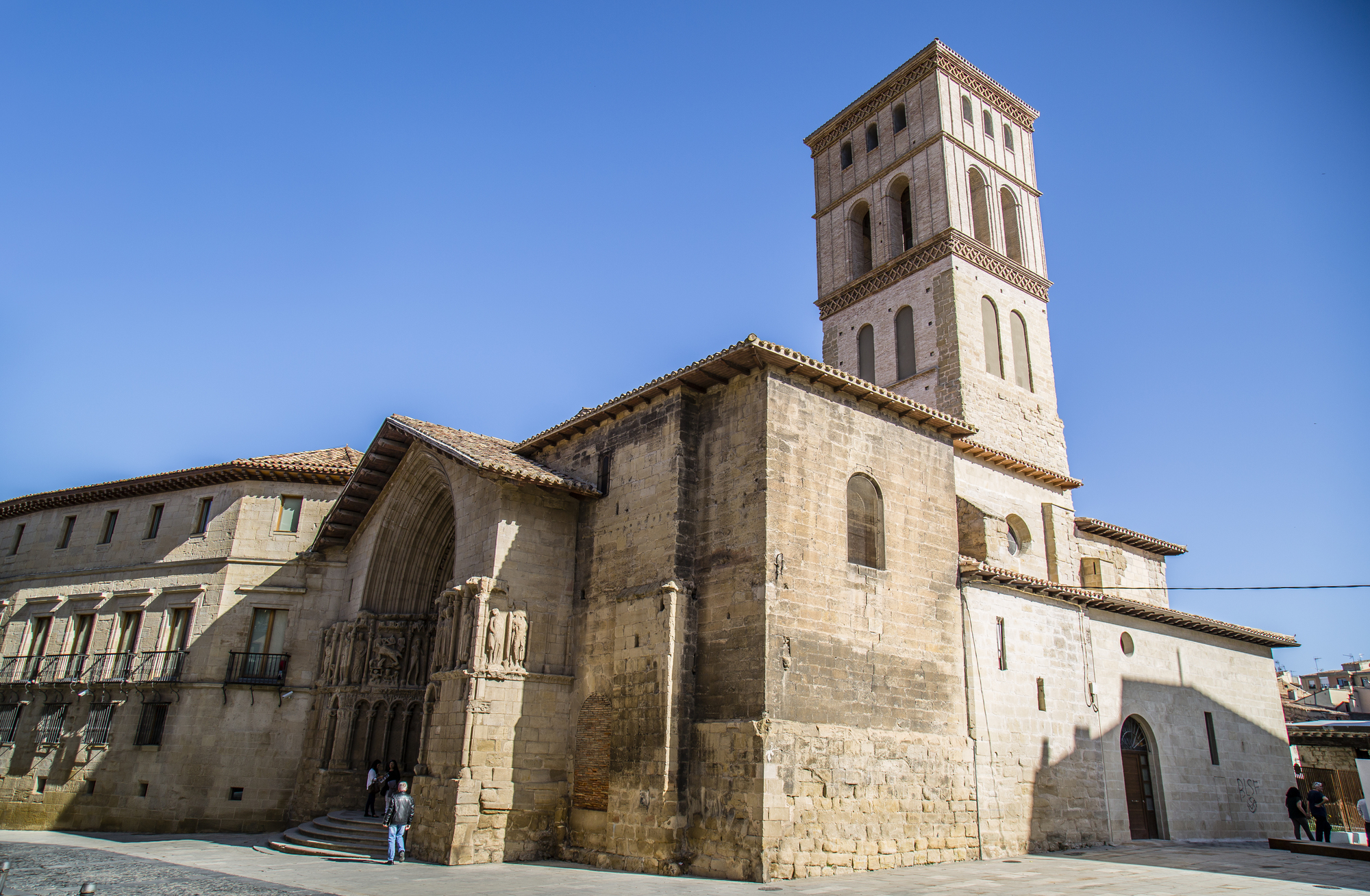 Logroño Iglesia San Bartolomé portada detalle