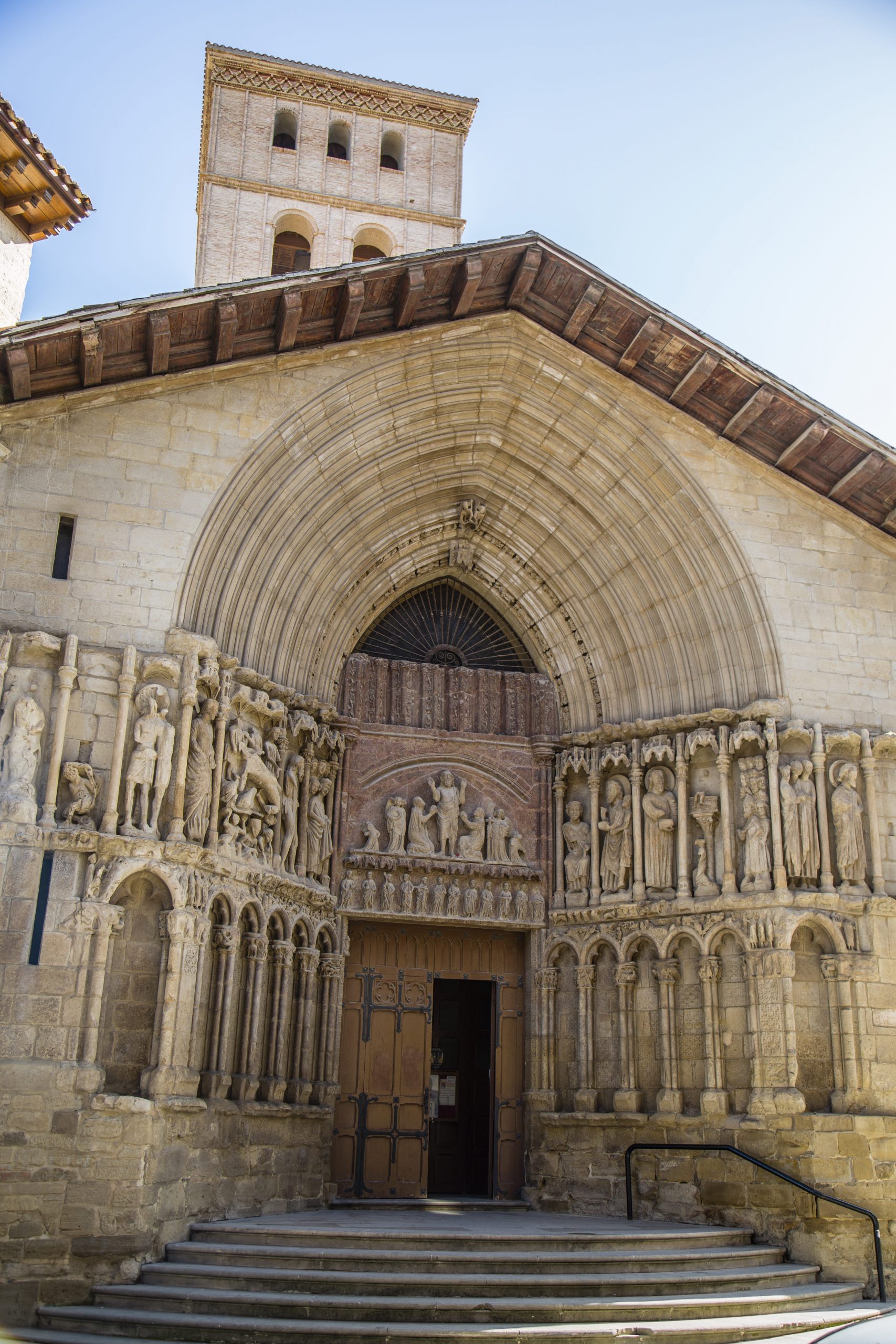 Logroño Iglesia San Bartolomé portada detalle